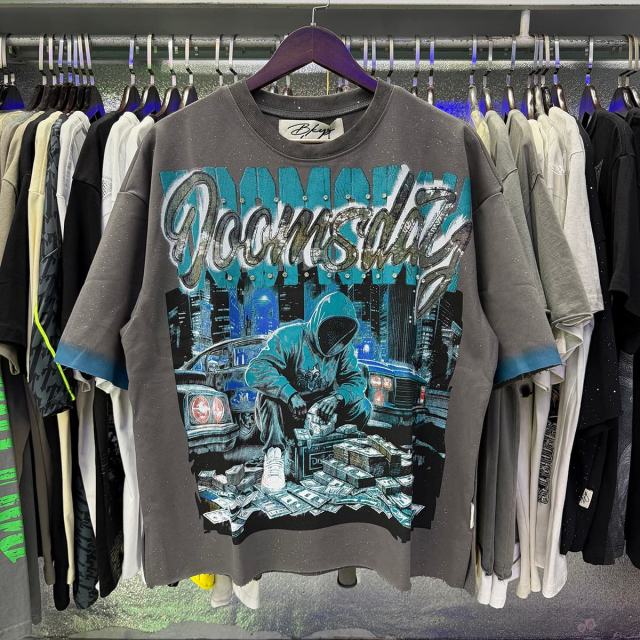 Dooms Day F-Terry Cropped Print Tee 28930874
