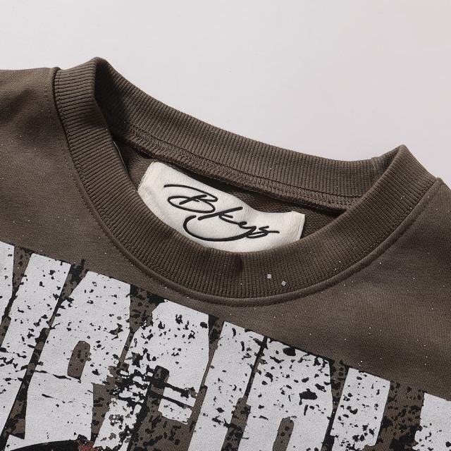 No Discipline F-Terry Cropped Print Tee 2 colors 28930873