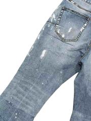 1:1 quality version White Paint Graffiti Flared Jeans 28963944