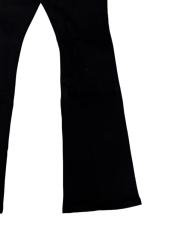 1:1 quality version Black Rhinestone Letter Flare Jeans 28997722