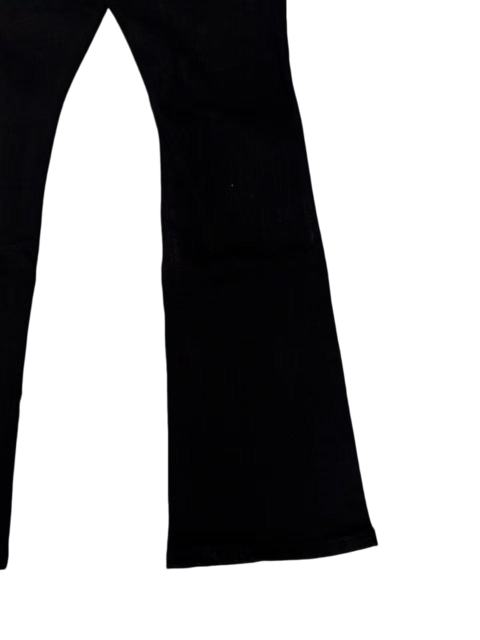 1:1 quality version Black Rhinestone Letter Flare Jeans 28997722