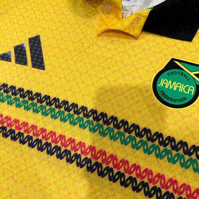 2026/2027 Yellow Green Stripes Jamaica Home Jersey 2 Kind 28898436