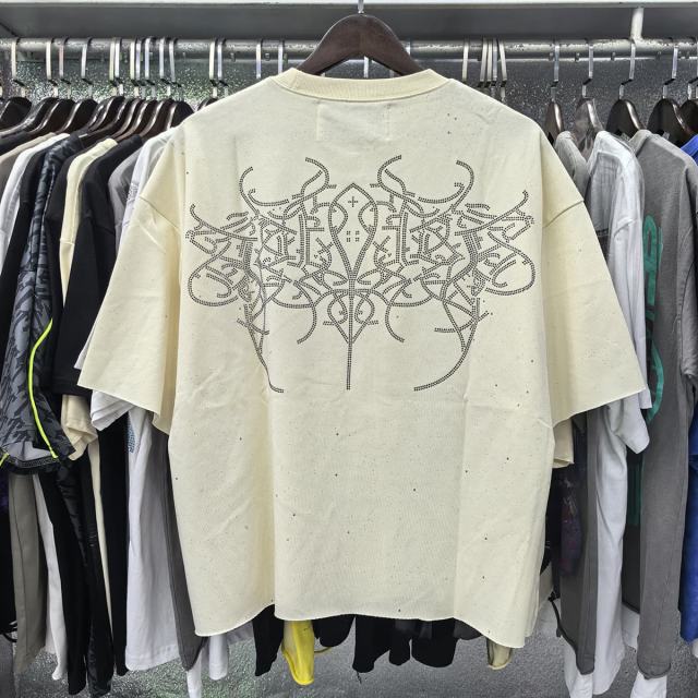 Punk Skull Splash Ink Rhinestone Print Tee 2 colors 28874561