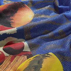 Balloon Clown Splash Ink Rhinestone Print Washed Tee 3 colors 28874571