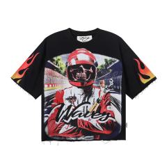 Skull Racer French Terry Print Tee 28874560