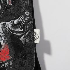 CD Skull Rhinestone Print Washed Tee 28874565