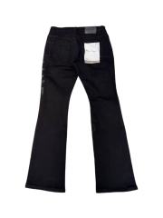 1:1 quality version Black Rhinestone Letter Flare Jeans 28997722