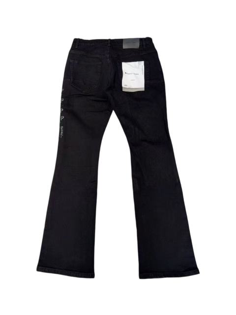 1:1 quality version Black Rhinestone Letter Flare Jeans 28997722