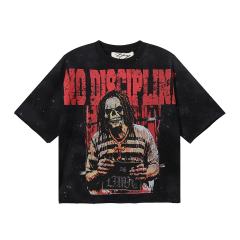 No Discipline F-Terry Cropped Print Tee 2 colors 28930873