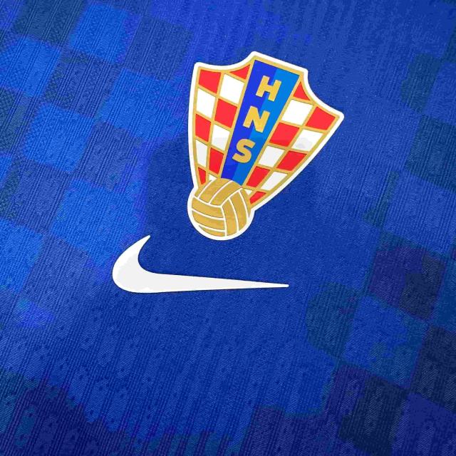 2026/2027 Blue Checkerboard Croatia Away Predesign Authentic Jersey 28898446