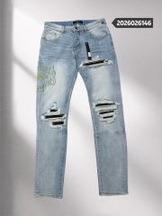 1:1 Quality Embroidery Logo Jeans