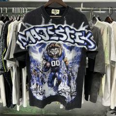 Lion Player Print Washed Tee 28874481