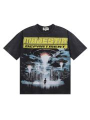 UFO City Rhinestone Print Washed Tee 28872179