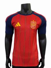2026/2027 Red with Yellow Stripes Spain Home Jersey 2 Kind 28898435