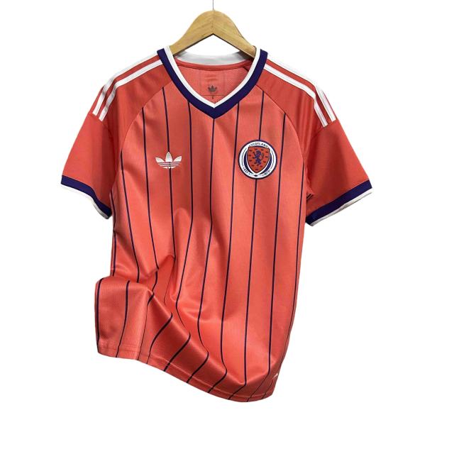 2026/2027 Retro Orange Purple Stripes Scotland Away Replica Jersey 28898430