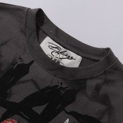 Circus Clown Splash Ink Print Washed Tee 28874570