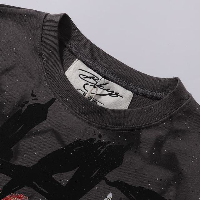Circus Clown Splash Ink Print Washed Tee 28874570