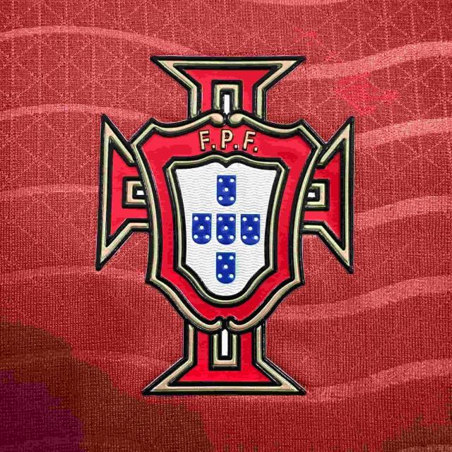 2026/2027 Burgundy Wave Pattern Portugal Home Jersey 2 Kind 28898443