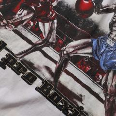 Skull Boxer Hotfix Rhinestone Print Washed Tee 28874478