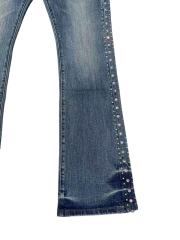 1:1 quality version Side Crystal Rivet Bootcut Jeans 28920259