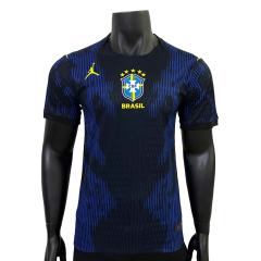 2026/2027 Blue Black Gradient Brazil Away Authentic Jersey 28898444
