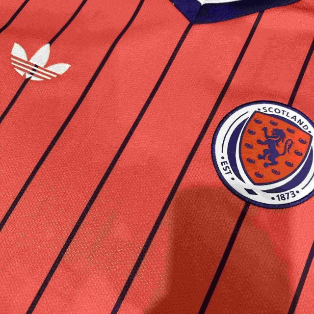 2026/2027 Retro Orange Purple Stripes Scotland Away Replica Jersey 28898430