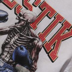 Skull Boxer Hotfix Rhinestone Print Washed Tee 28874478