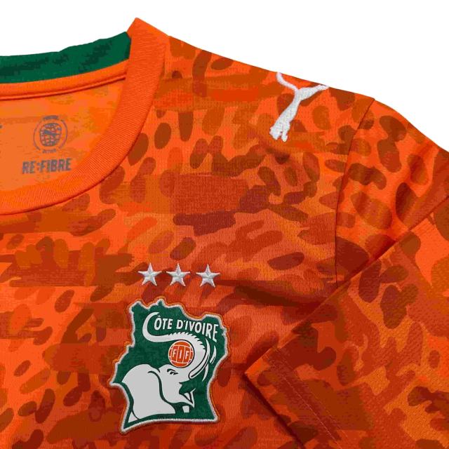 2026/2027 Orange Leopard Print Ivory Coast Home Replica Jersey 28898428