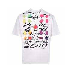 1:1 Top Quality OW - Futura Oversized Printed T-Shirt