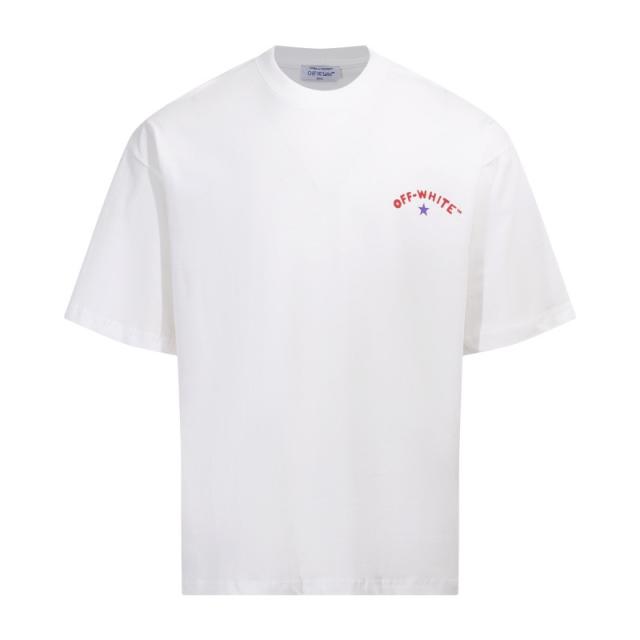 1:1 Top Quality OW SS19 Tee T-Shirt Black White