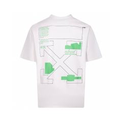 1:1 Top Quality Off White Off-White Tape Arrow T-Shirt Black White