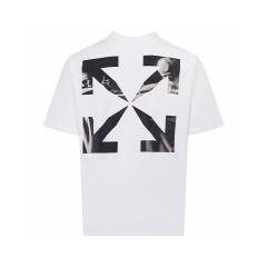 1:1 Top Quality OW Black Slim Caravaggio Arrows T-Shirt