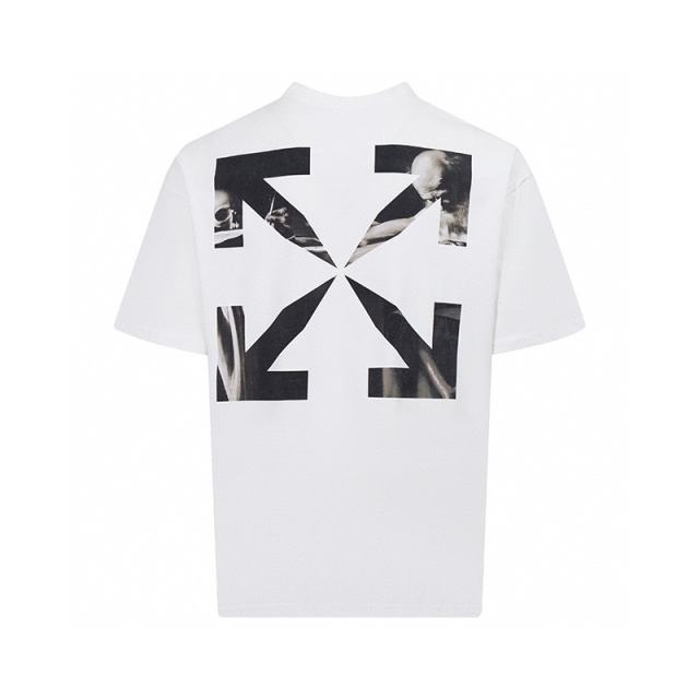 1:1 Top Quality OW Black Slim Caravaggio Arrows T-Shirt