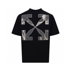 1:1 Top Quality OW Black Slim Caravaggio Arrows T-Shirt