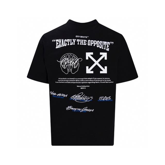 1:1 Top Quality OW Exact Opp Over Skate Short-Sleeve Tee T-Shirt
