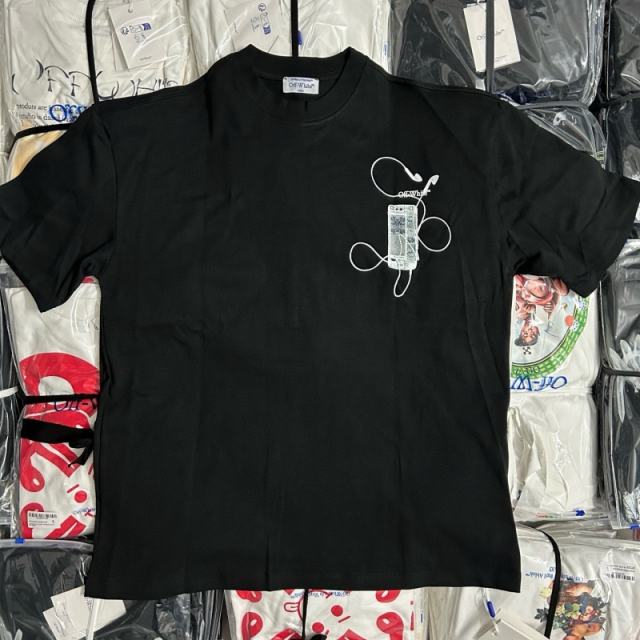 1:1 Top Quality OW SCAN ARR OVER T-SHIRT BLACK