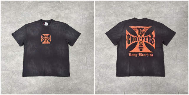 West Coast Choppers Washed Distressed T-Shirt