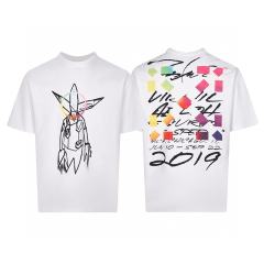 1:1 Top Quality OW - Futura Oversized Printed T-Shirt