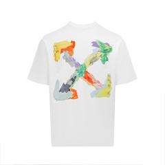 1:1 Top Quality Off White Off-white Brush Arrow T-Shirt Black White