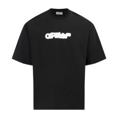 1:1 Top Quality OW SS19 Oversized Oil Painting Diagonal Arrows Tee T-Shirt Black White