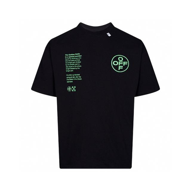 1:1 Top Quality Off White Off-White Tape Arrow T-Shirt Black White