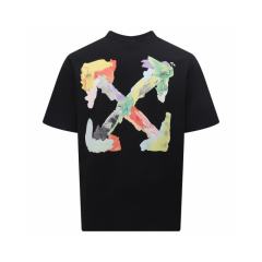 1:1 Top Quality Off White Off-white Brush Arrow T-Shirt Black White