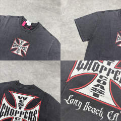 West Coast Choppers Washed Distressed  T-Shirt