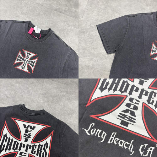 West Coast Choppers Washed Distressed  T-Shirt