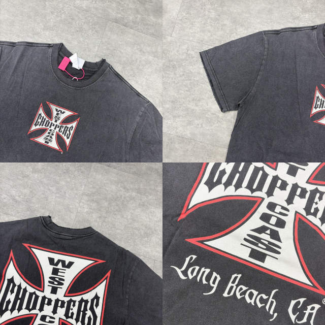 West Coast Choppers Washed Distressed  T-Shirt