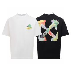 1:1 Top Quality Off White Off-white Brush Arrow T-Shirt Black White