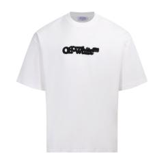 1:1 Top Quality OW SS19 Oversized Oil Painting Diagonal Arrows Tee T-Shirt Black White