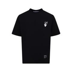 1:1 Top Quality OW Black Slim Caravaggio Arrows T-Shirt