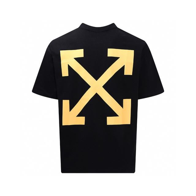 1:1 Top Quality OW Caravaggio Print T-Shirt Black