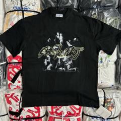 1:1 Top Quality OW - Script Mary Skate T-Shirt Black